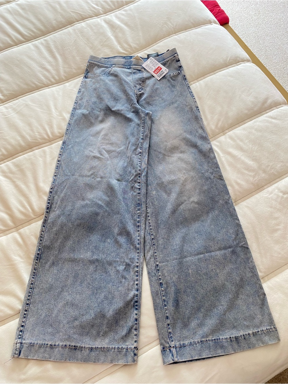 H&M Pale Blue Wide-Leg Denim Pants